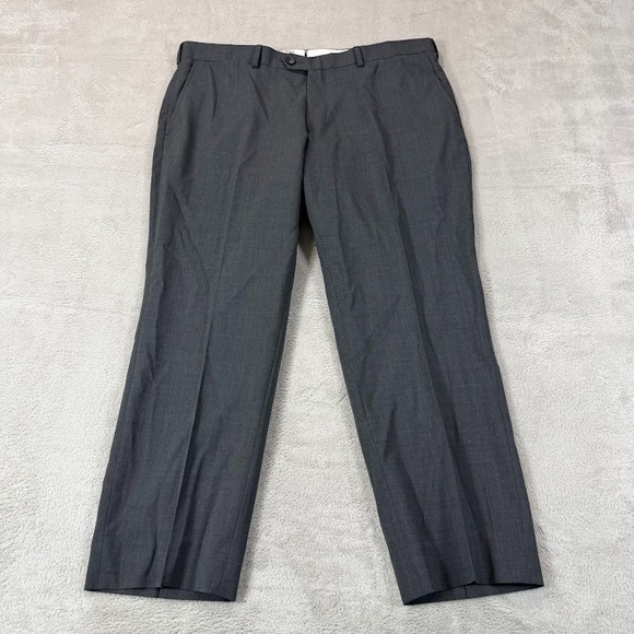 Proper Cloth Other - Proper Cloth Pants Mens 36x25 Short Gray Tropical Wool Reg Fit Dress Trousers